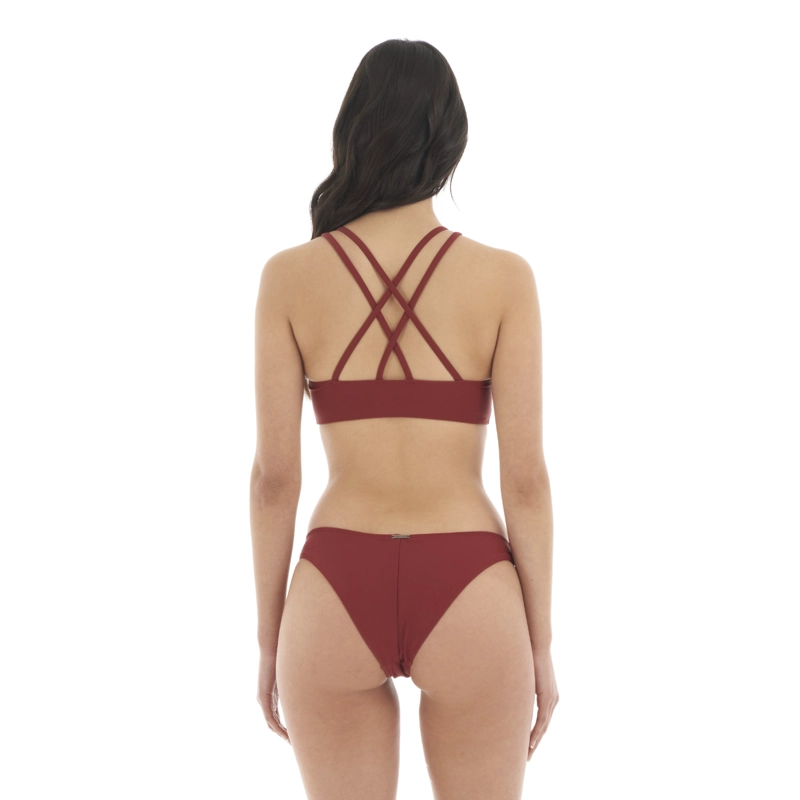 TRAJE DE BAÑO MUJER FONDO DE BIKINI VINO HAKA HONU - 6