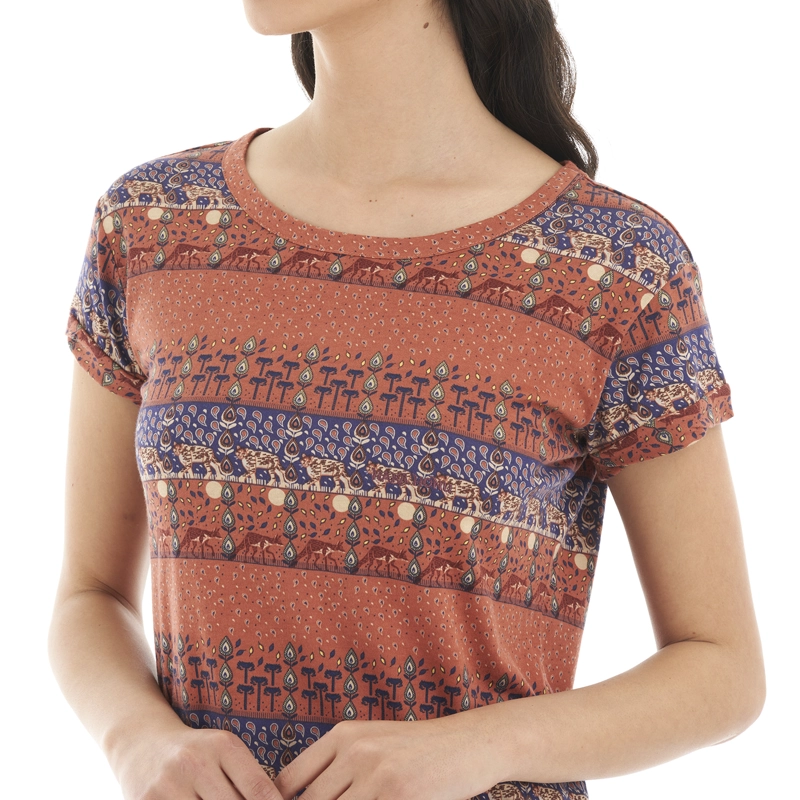 VESTIDO MUJER PALOMITA DAMASCO PRINT HAKA HONU - 7