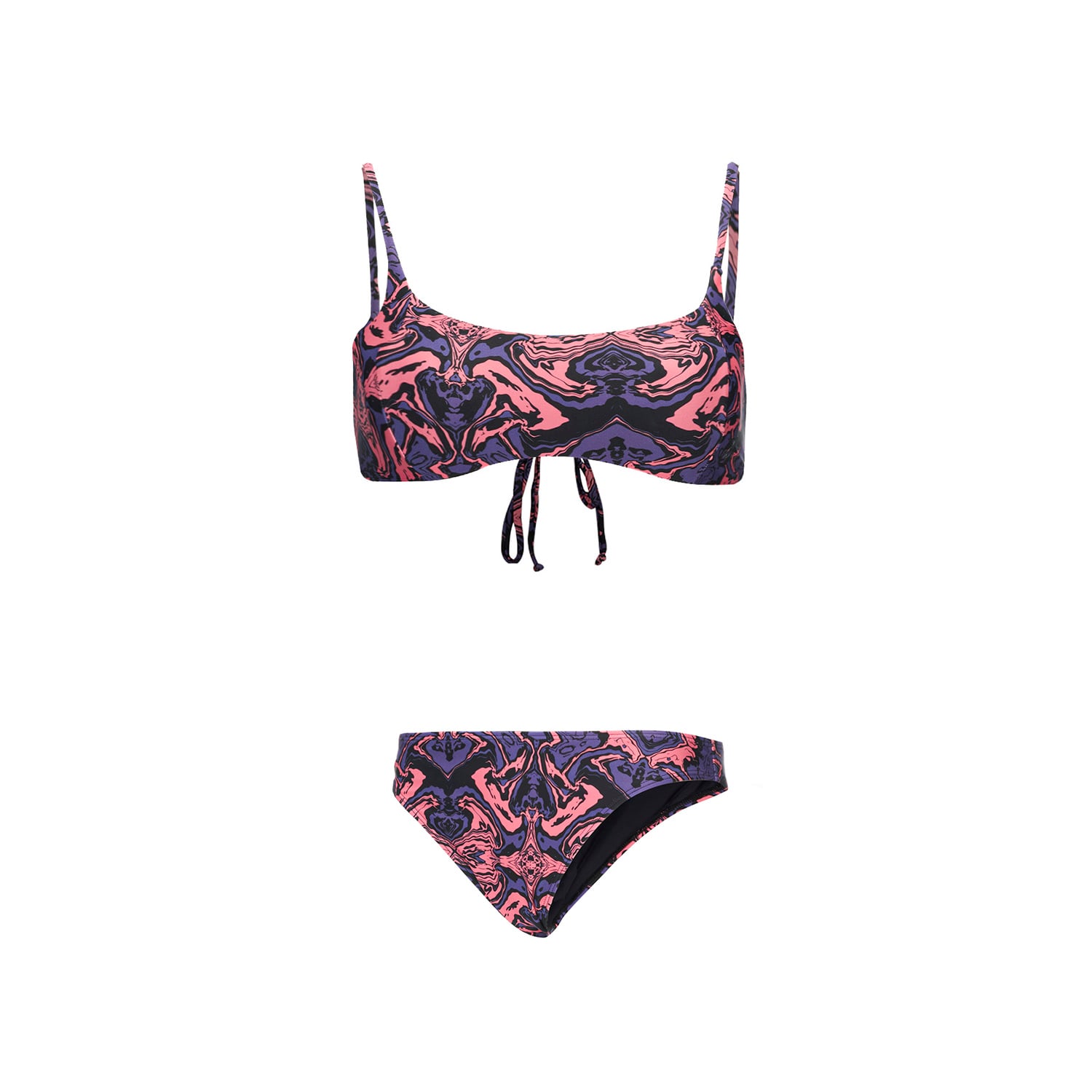 TRAJE DE BAÑO MUJER SIRENA PRINT MORADO HAKA HONU - 1