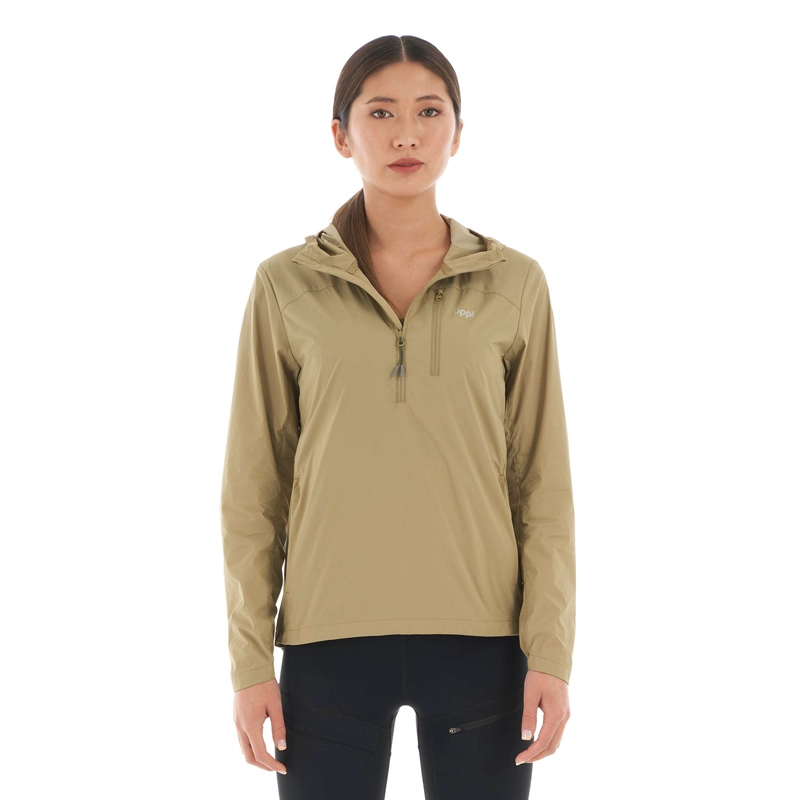 CHAQUETA MUJER SPRY WINDBREAKER 14 ZIP HOODY JACKET OLIVA LIPPI - 2