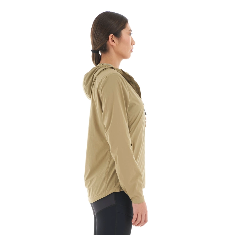 CHAQUETA MUJER SPRY WINDBREAKER 14 ZIP HOODY JACKET OLIVA LIPPI - 4