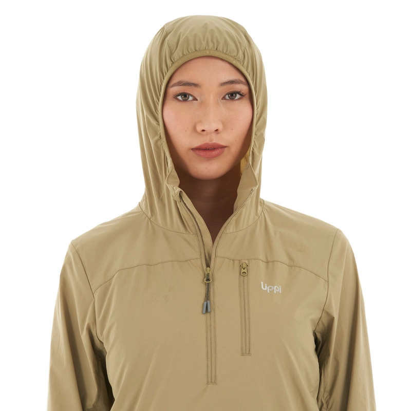 CHAQUETA MUJER SPRY WINDBREAKER 14 ZIP HOODY JACKET OLIVA LIPPI - 7