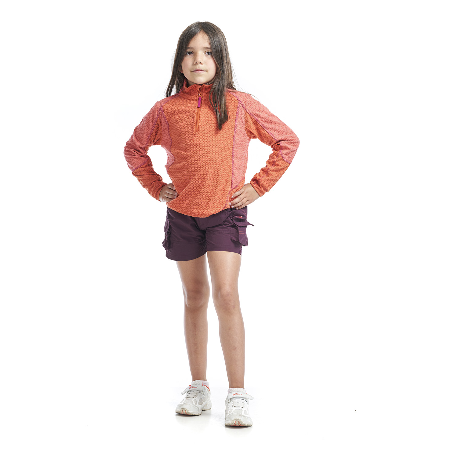 SHORT NIÑA MINI JUST-GO Q-DRY CARGO SHORTS VINO LIPPI - 5