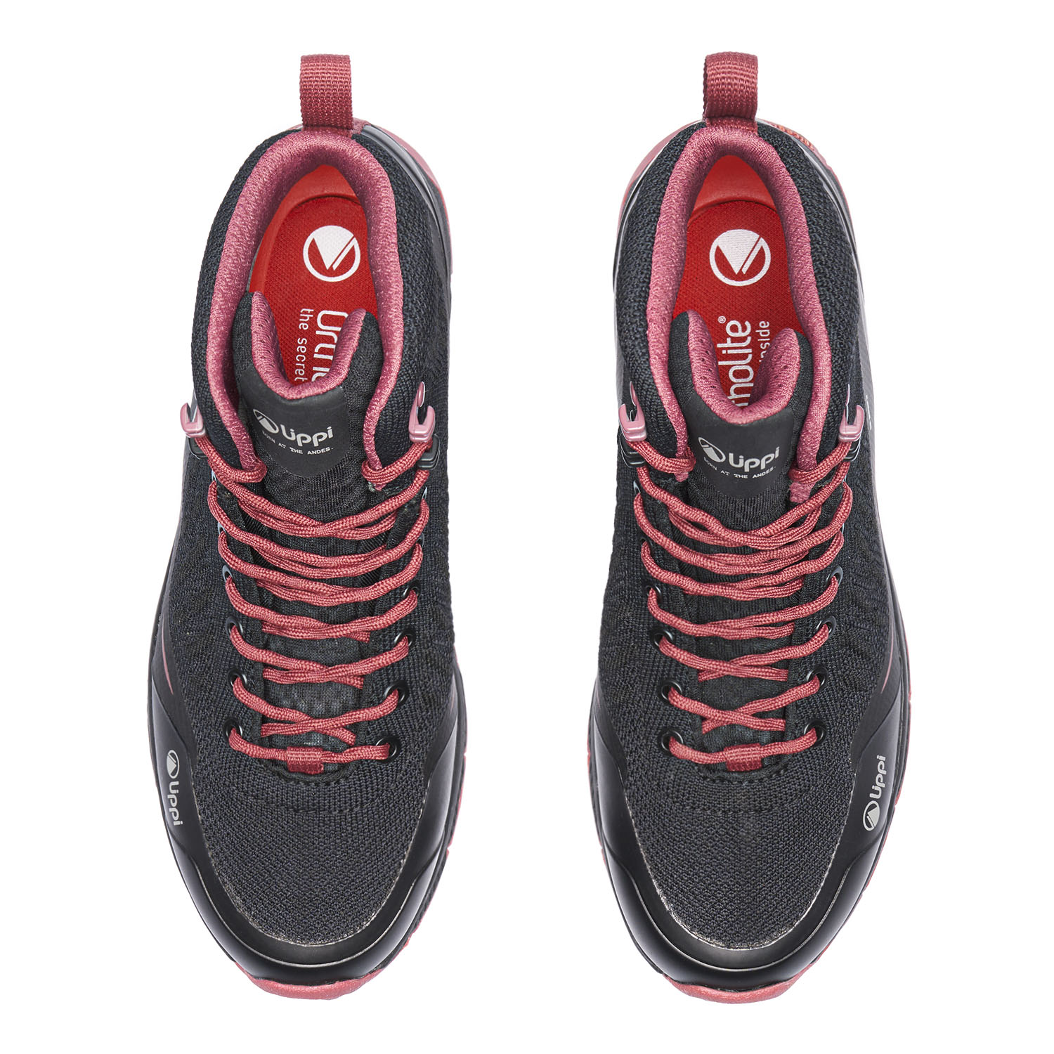 BOTIN MUJER LIGHT ROCK MID II NEGRO ROSA LIPPI - 6