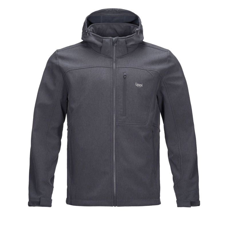 CHAQUETA HOMBRE MACAYA SOFTSHELL HOODY JACKET MELANGE AZUL LIPPI - 1