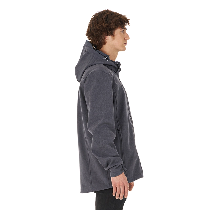 CHAQUETA HOMBRE MACAYA SOFTSHELL HOODY JACKET MELANGE AZUL LIPPI - 4