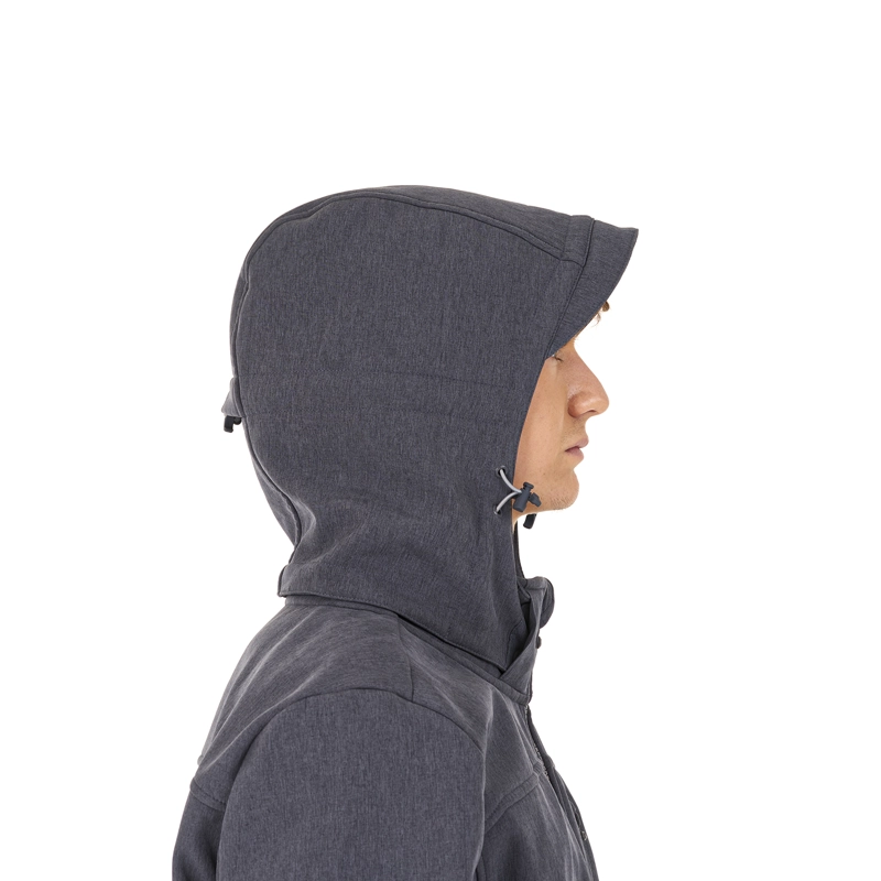 CHAQUETA HOMBRE MACAYA SOFTSHELL HOODY JACKET MELANGE AZUL LIPPI - 8