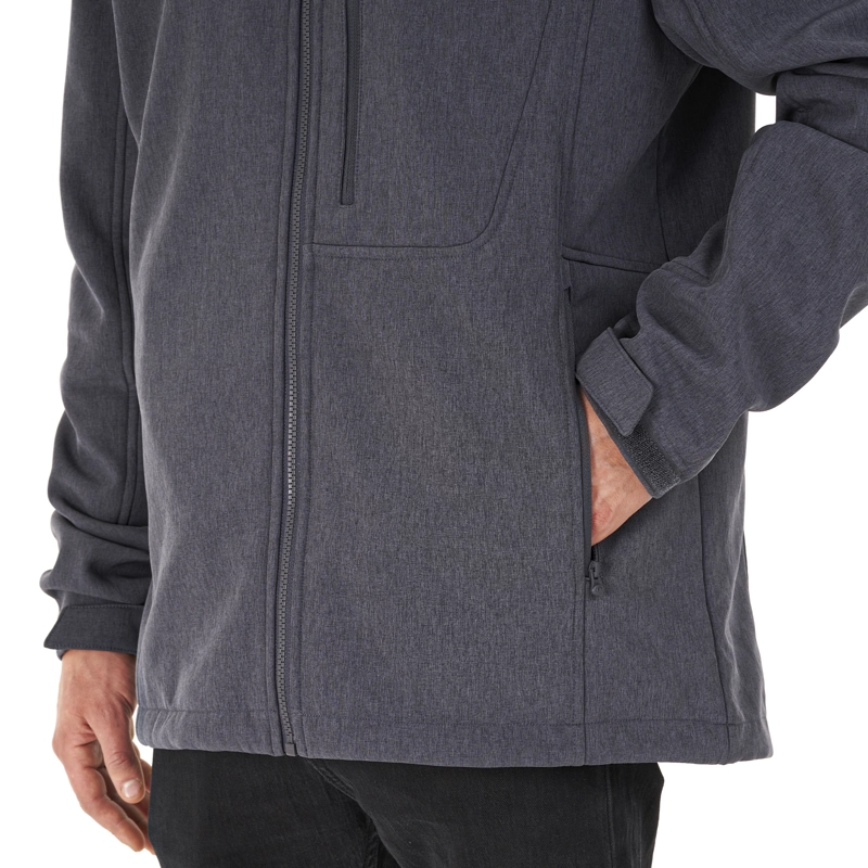 CHAQUETA HOMBRE MACAYA SOFTSHELL HOODY JACKET MELANGE AZUL LIPPI - 9