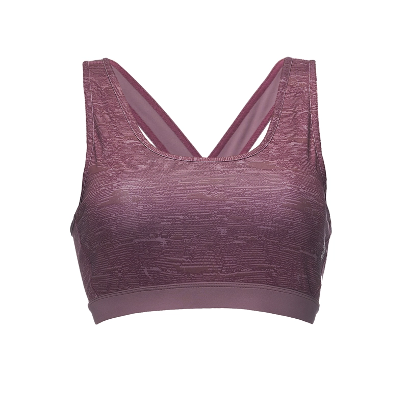 PETO MUJER IN-MOTION CROSSBACK BRA MELANGE LILA LIPPI - 1