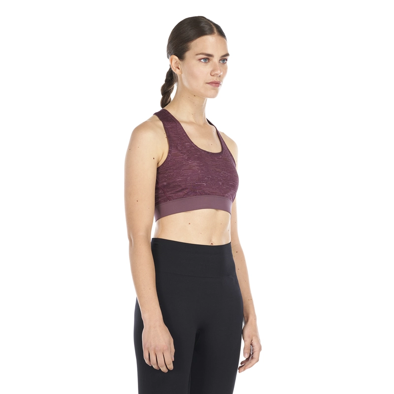 PETO MUJER IN-MOTION CROSSBACK BRA MELANGE LILA LIPPI - 3