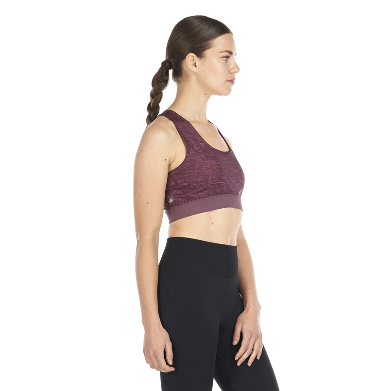 PETO MUJER IN-MOTION CROSSBACK BRA MELANGE LILA LIPPI - 4