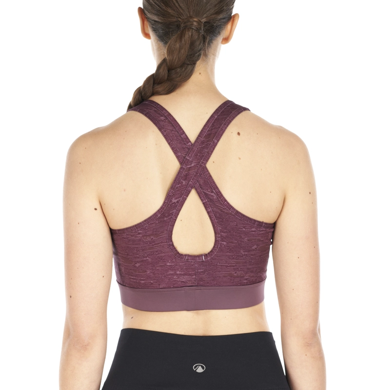 PETO MUJER IN-MOTION CROSSBACK BRA MELANGE LILA LIPPI - 7