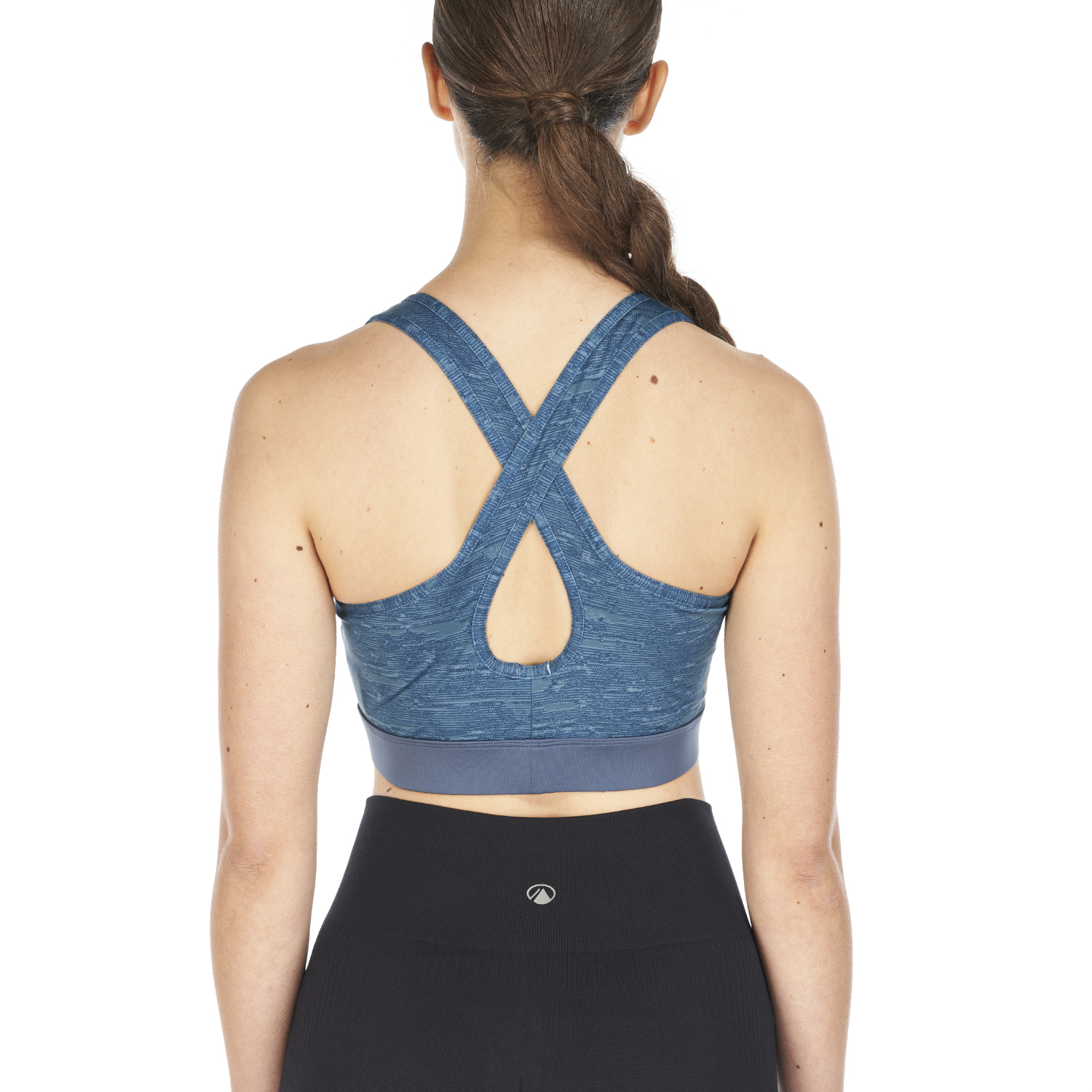 PETO MUJER IN-MOTION CROSSBACK BRA MELANGE CELESTE LIPPI - 7