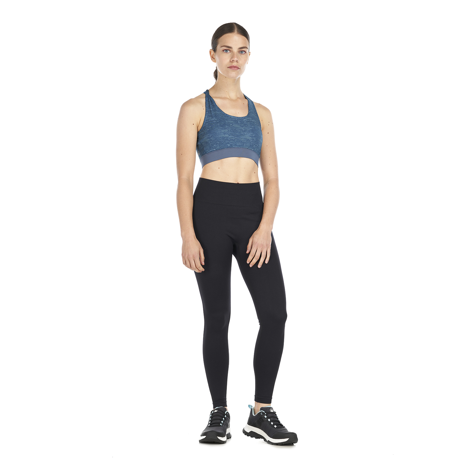 PETO MUJER IN-MOTION CROSSBACK BRA MELANGE CELESTE LIPPI - 8