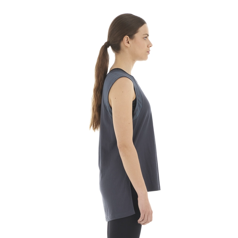 POLERA MUJER SUNSET T-SHIRT AZUL PIEDRA LIPPI - 4