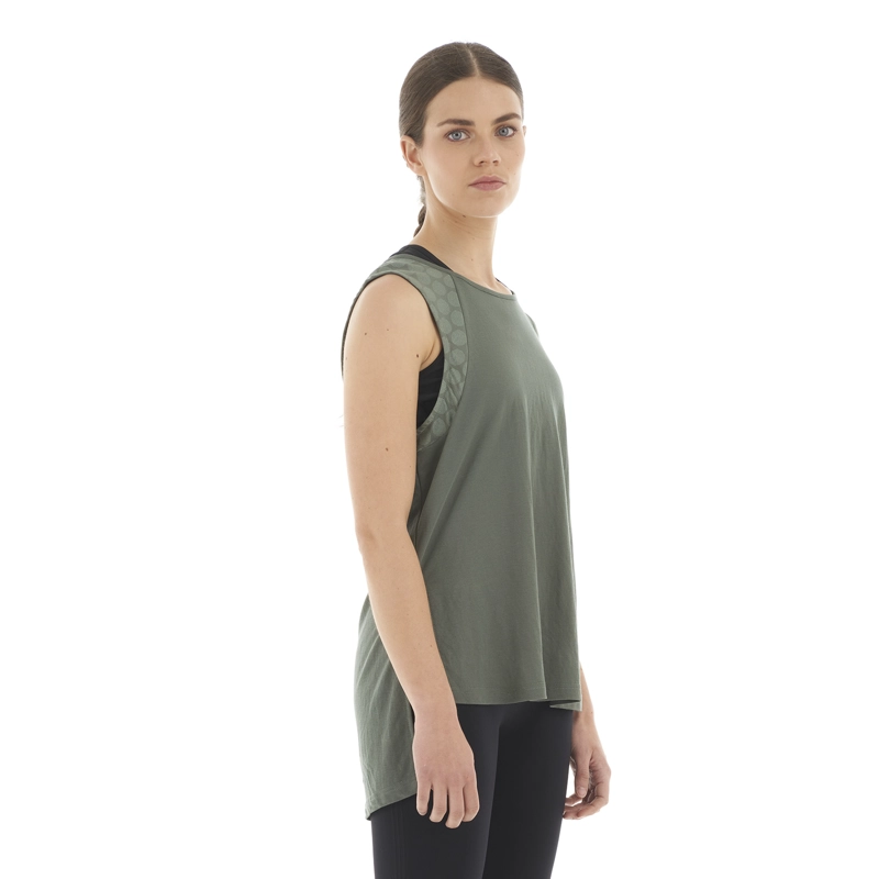 POLERA MUJER SUNSET T-SHIRT VERDE GRISACEO LIPPI - 3