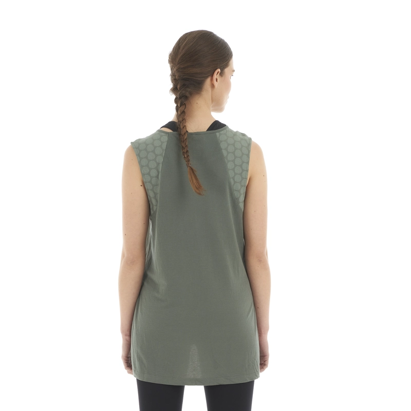POLERA MUJER SUNSET T-SHIRT VERDE GRISACEO LIPPI - 6