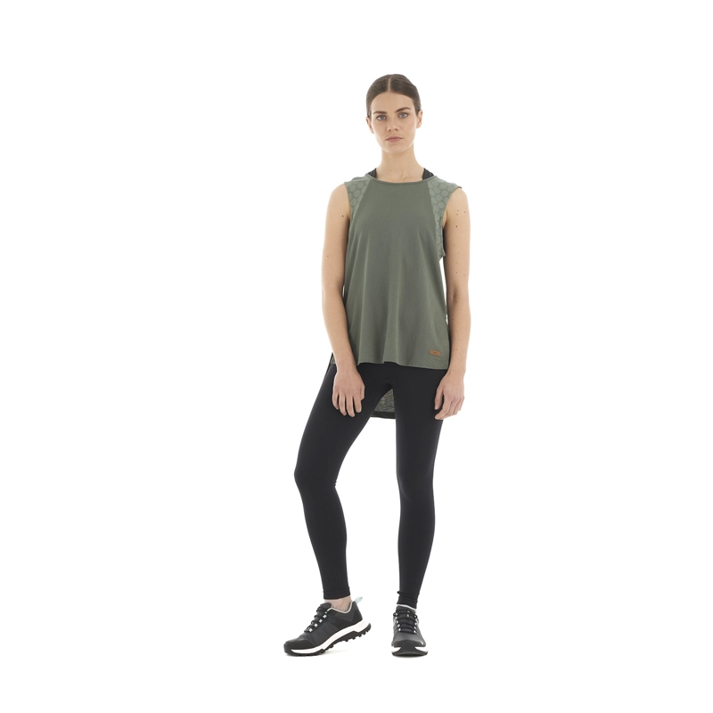 POLERA MUJER SUNSET T-SHIRT VERDE GRISACEO LIPPI - 9