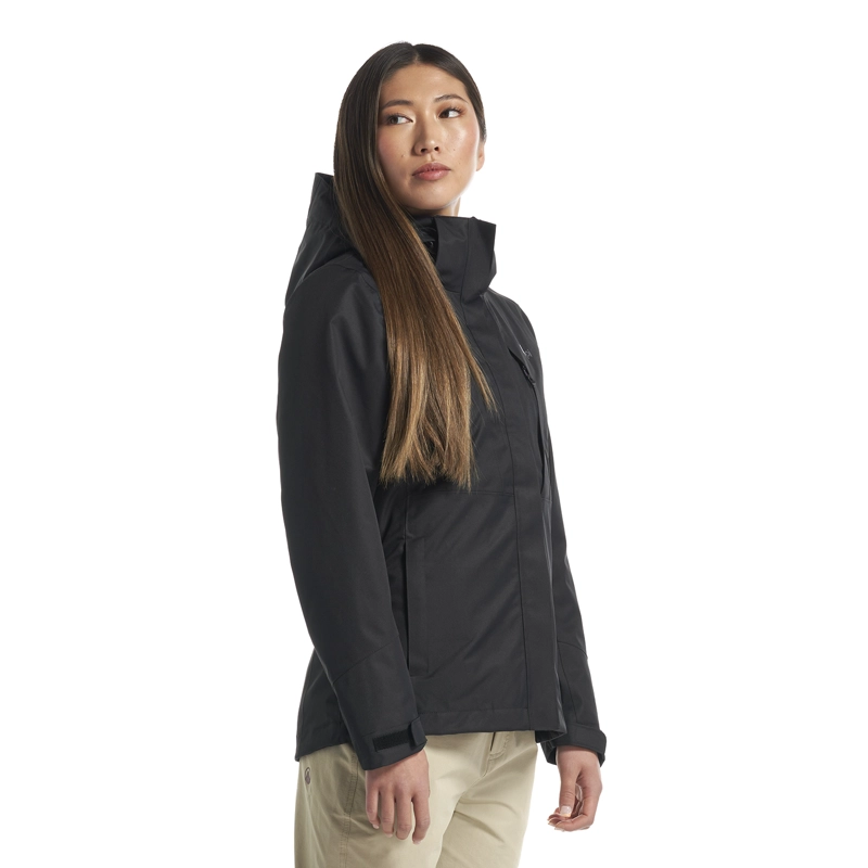 CHAQUETA MUJER TRES CRUCES FUSION-3 HOODY JACKET NEGRO / NEGRO LIPPI V22 - 3