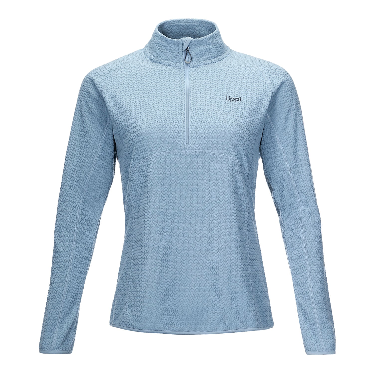POLERON MUJER JACARANDA NANO-F 1/4 ZIP CELESTE LIPPI - 1