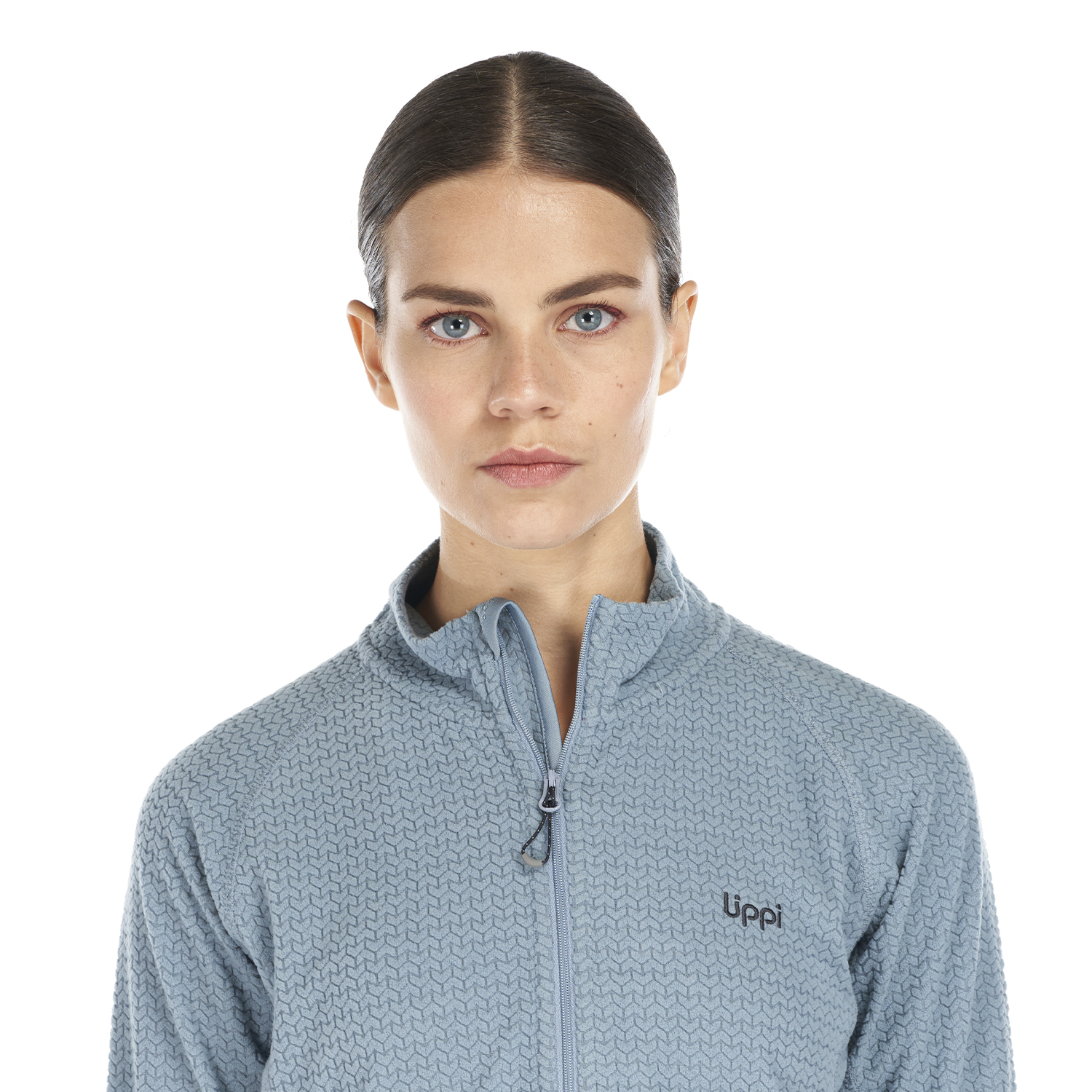 POLERON MUJER JACARANDA NANO-F 1/4 ZIP CELESTE LIPPI - 7