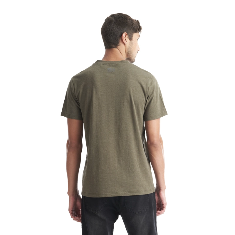 POLERA HOMBRE LIQUEN VERDE MELANGE GEOGRAPHY - 4