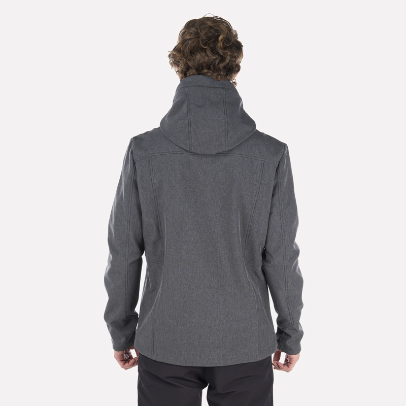 CHAQUETA HOMBRE MACAYA SOFTSHELL HOODY JACKET MELANGE GRAFITO LIPPI I23 - 3