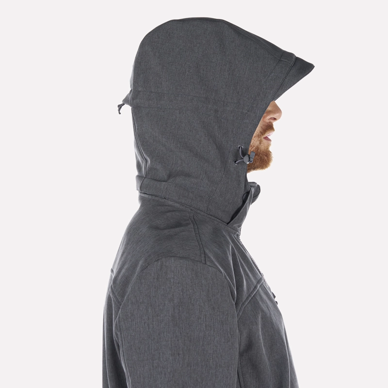 CHAQUETA HOMBRE MACAYA SOFTSHELL HOODY JACKET MELANGE GRAFITO LIPPI I23 - 5