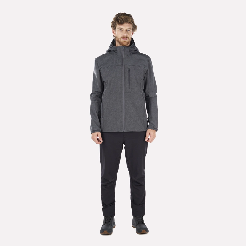 CHAQUETA HOMBRE MACAYA SOFTSHELL HOODY JACKET MELANGE GRAFITO LIPPI I23 - 8