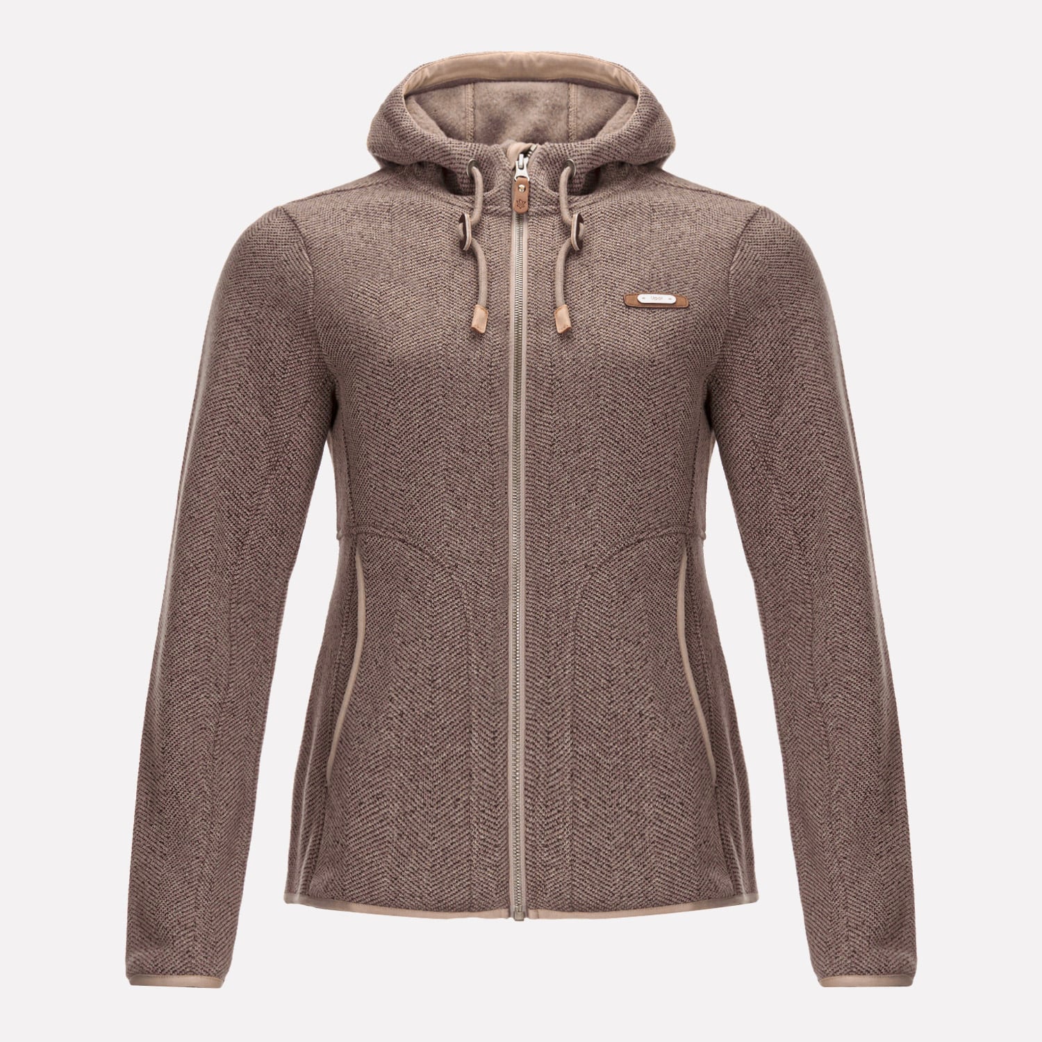 POLAR MUJER ALAMO BLEND-PRO HOODY JACKET TAUPE LIPPI V23 - 1
