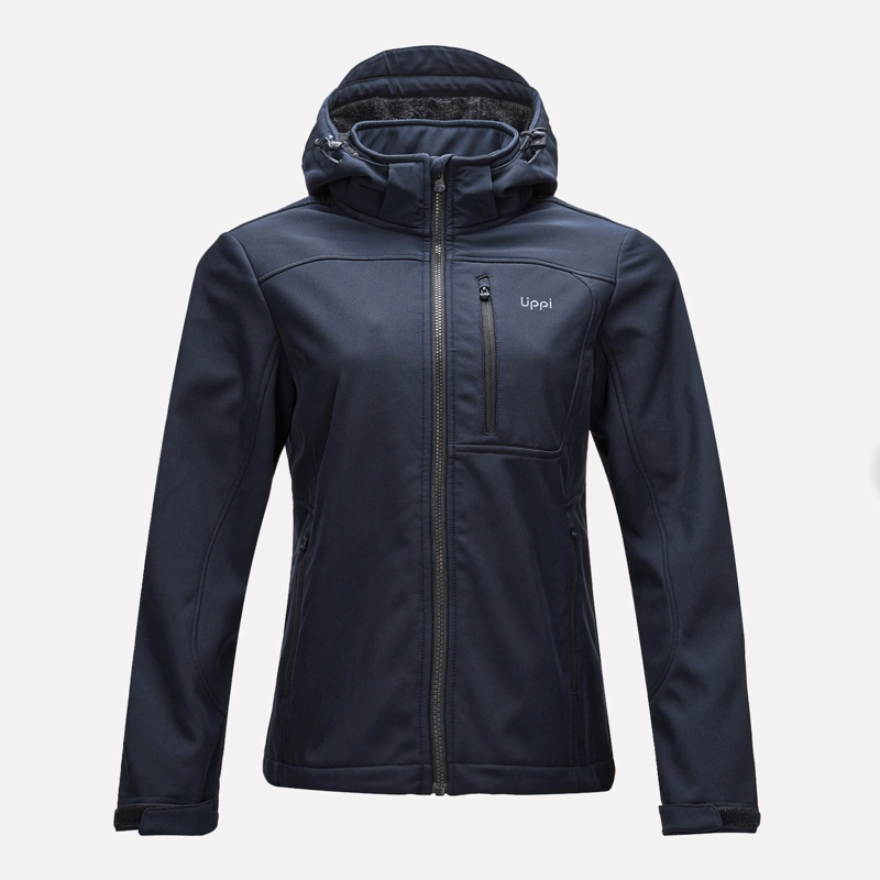 CHAQUETA MUJER MACAYA SOFTSHELL HOODY JACKET AZUL MARINO LIPPI - 1