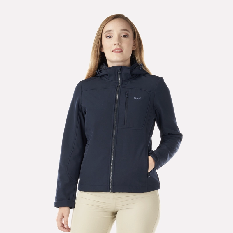CHAQUETA MUJER MACAYA SOFTSHELL HOODY JACKET AZUL MARINO LIPPI - 2