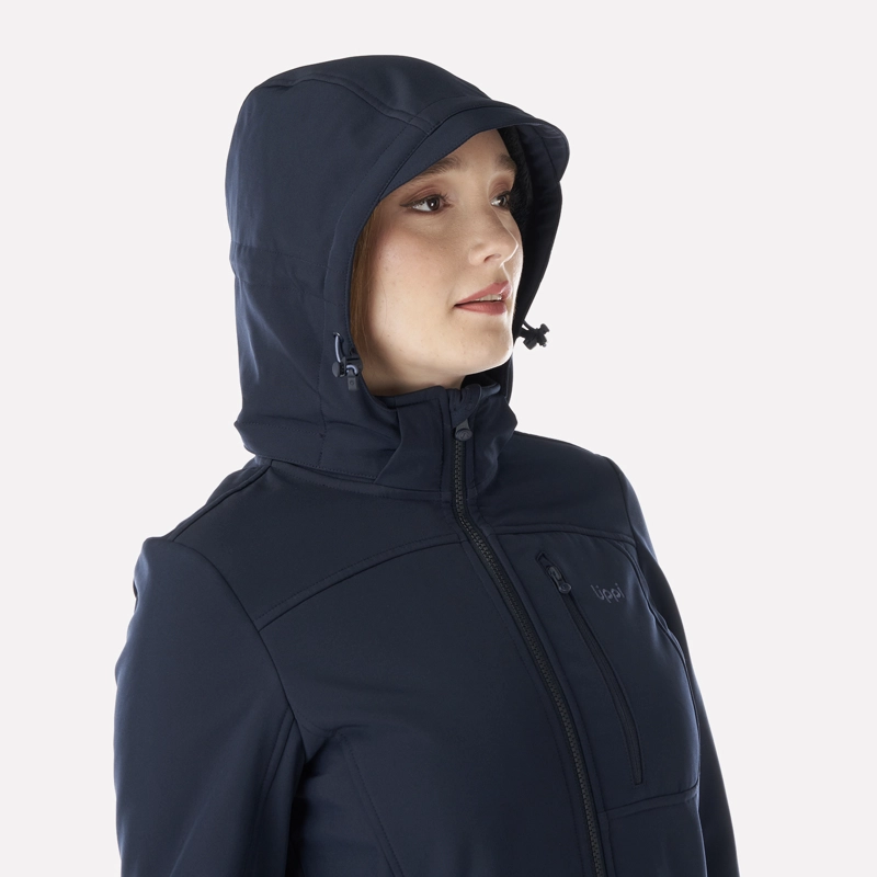 CHAQUETA MUJER MACAYA SOFTSHELL HOODY JACKET AZUL MARINO LIPPI - 4