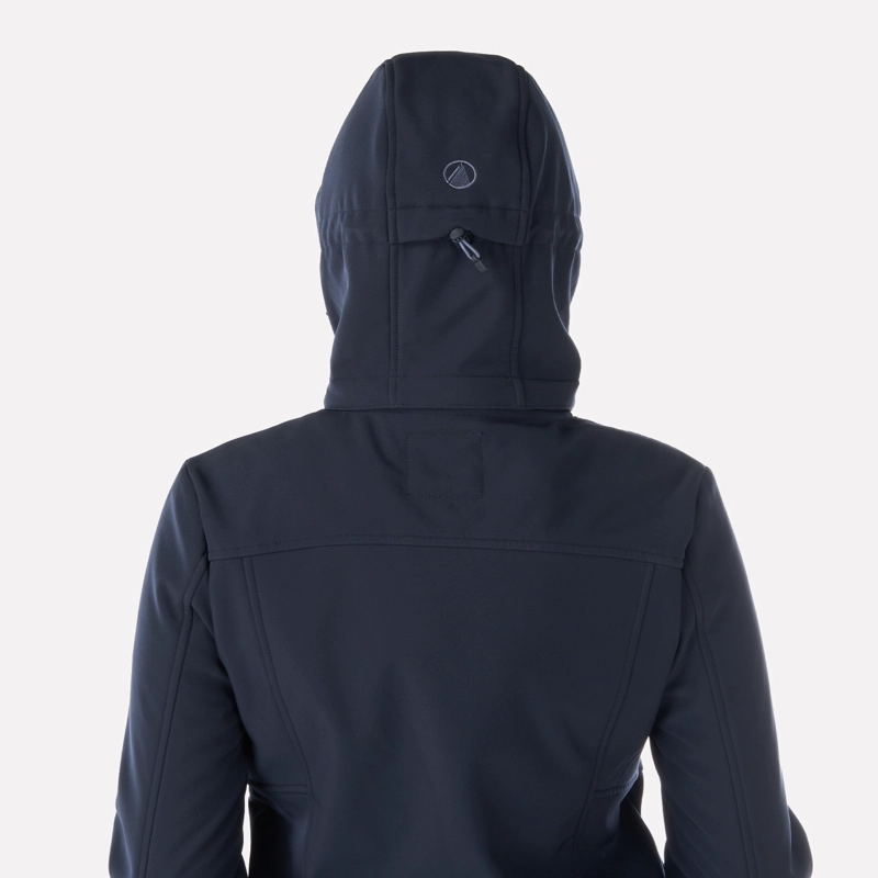 CHAQUETA MUJER MACAYA SOFTSHELL HOODY JACKET AZUL MARINO LIPPI - 5