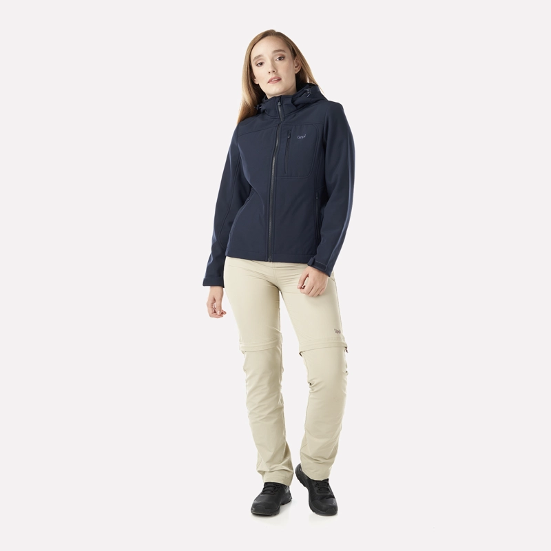 CHAQUETA MUJER MACAYA SOFTSHELL HOODY JACKET AZUL MARINO LIPPI - 7
