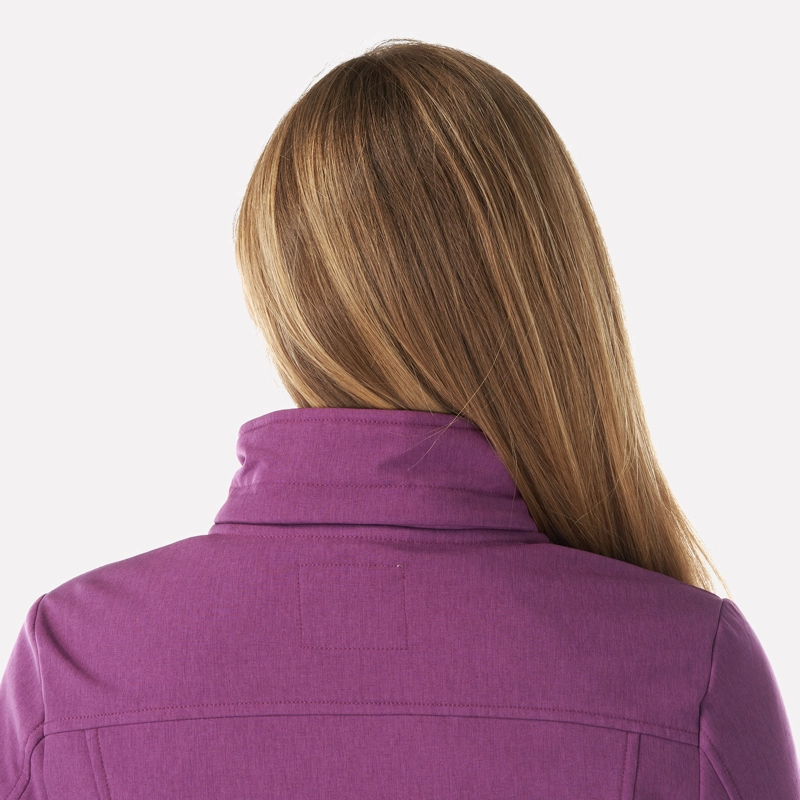 CHAQUETA MUJER MACAYA SOFTSHELL HOODY JACKET MELANGE PURPURA LIPPI - 5