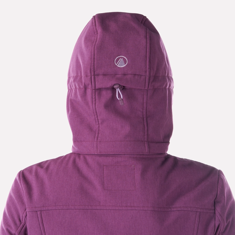 CHAQUETA MUJER MACAYA SOFTSHELL HOODY JACKET MELANGE PURPURA LIPPI - 6