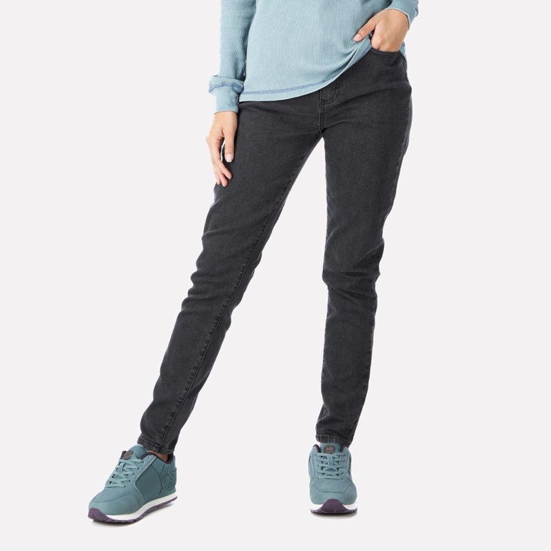 PANTALON MUJER JEANS CON GIN NEGRO HAKA HONU - 2