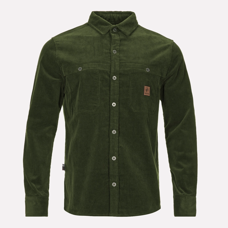 CAMISA HOMBRE MERMELADA DE PERLA VERDE MILITAR HAKA HONU - 1