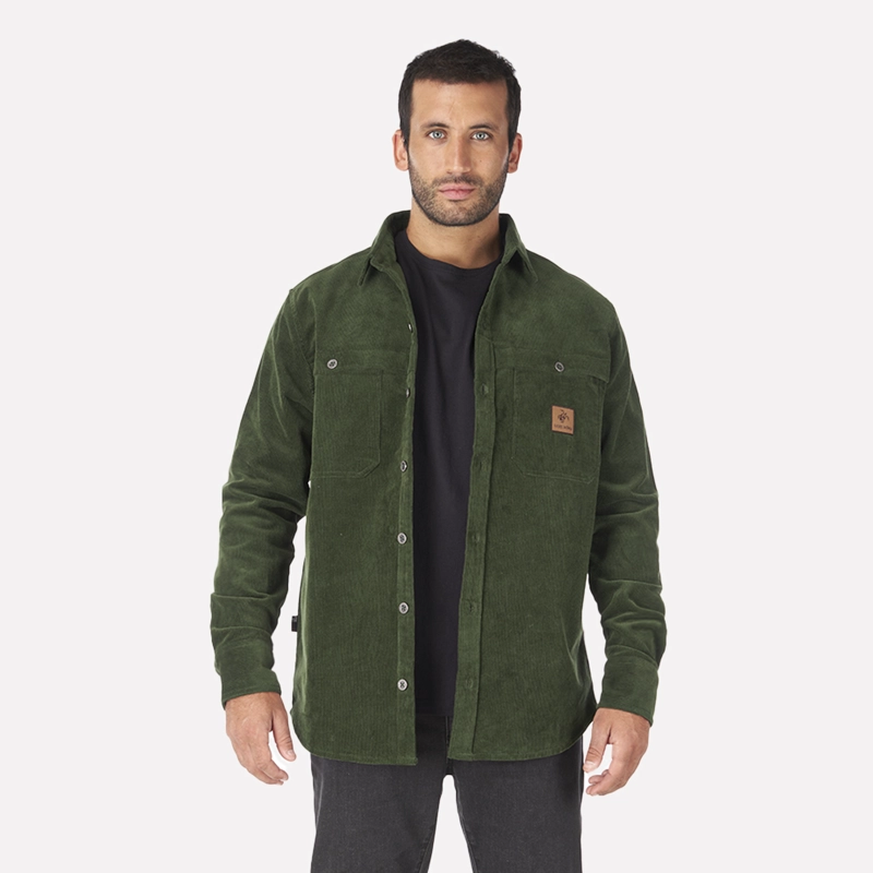 CAMISA HOMBRE MERMELADA DE PERLA VERDE MILITAR HAKA HONU - 2