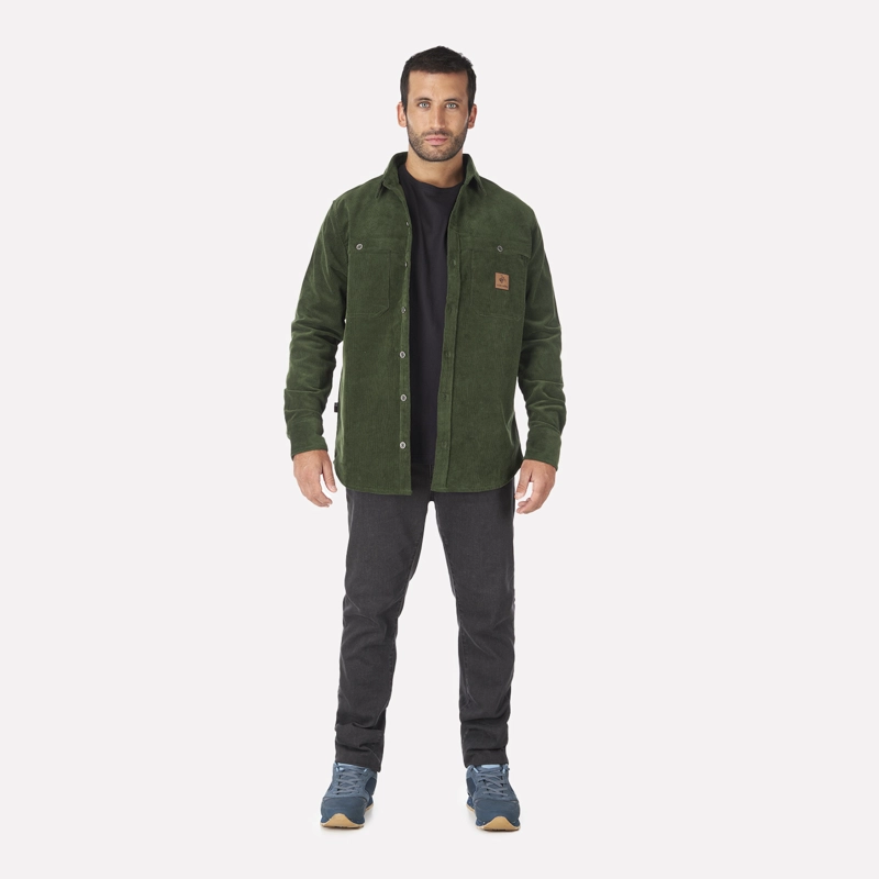 CAMISA HOMBRE MERMELADA DE PERLA VERDE MILITAR HAKA HONU - 5
