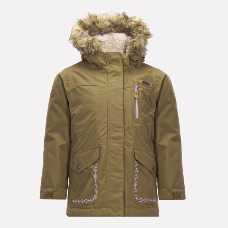 CHAQUETA NIÑA LIPPI CAFÉ PARDO ROBLE B-DRY HOODY JACKET - 1
