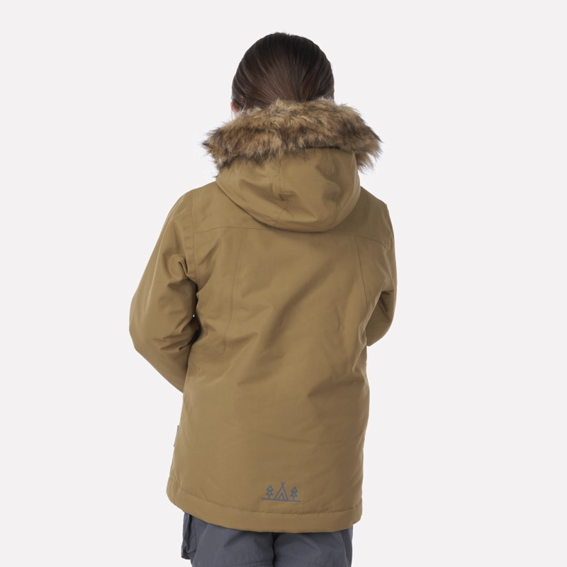 CHAQUETA NIÑA LIPPI CAFÉ PARDO ROBLE B-DRY HOODY JACKET - 3