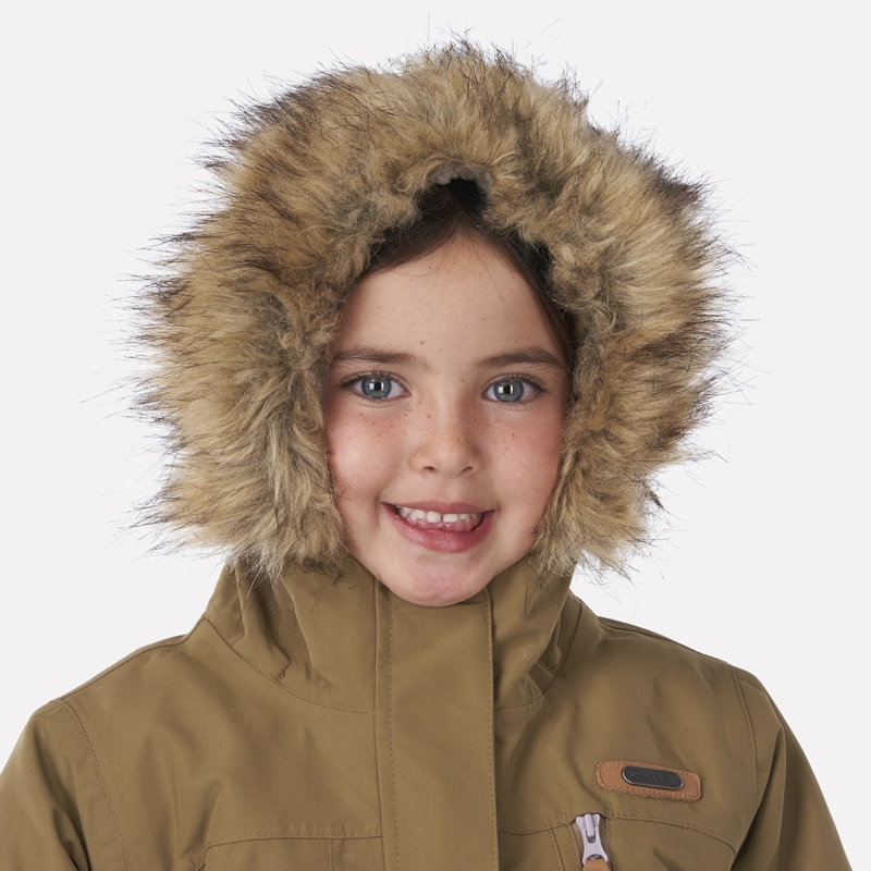 CHAQUETA NIÑA LIPPI CAFÉ PARDO ROBLE B-DRY HOODY JACKET - 4