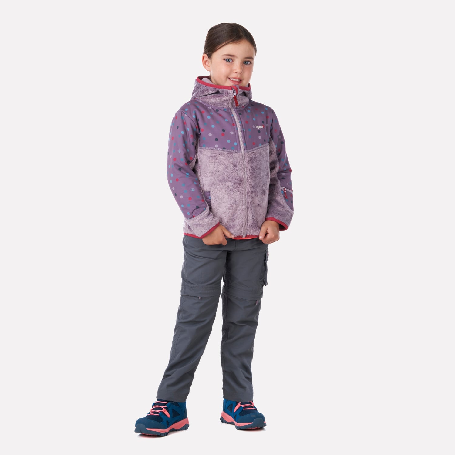 PANTALON NIÑA WILDER Q-DRY MIX-2 PANTS GRIS OSCURO LIPPI - 4