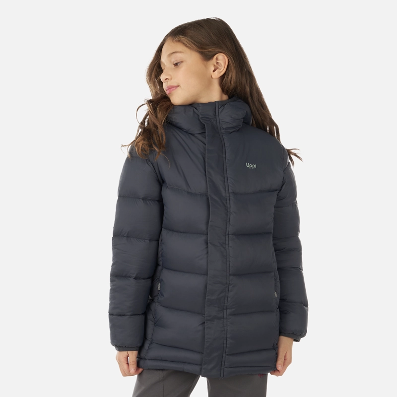 CHAQUETA NIÑA LIPPI AZUL ALL WINTER STEAM-PRO HOODY JACKET PIEDRA - 2