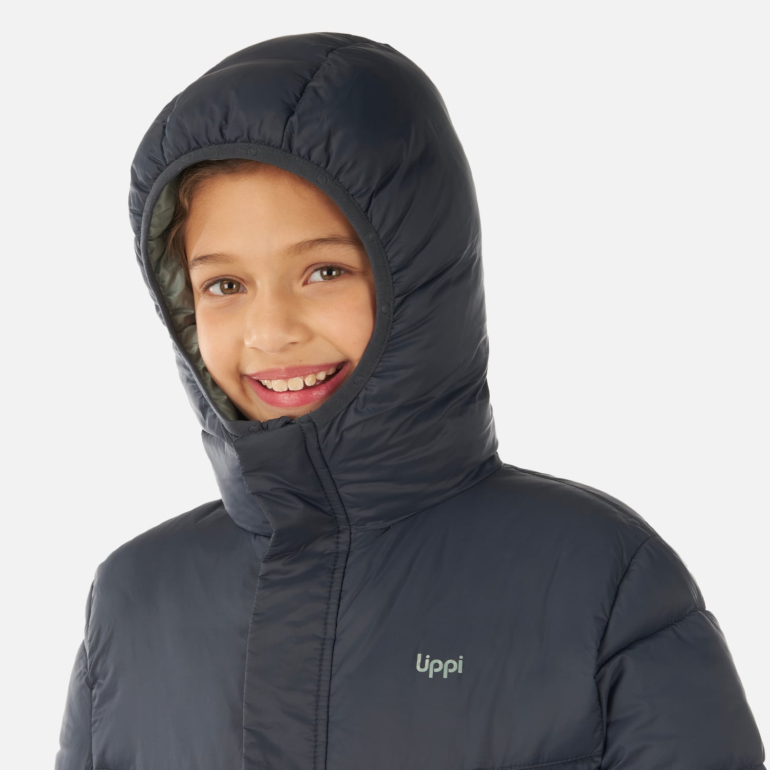 CHAQUETA NIÑA LIPPI AZUL ALL WINTER STEAM-PRO HOODY JACKET PIEDRA - 4
