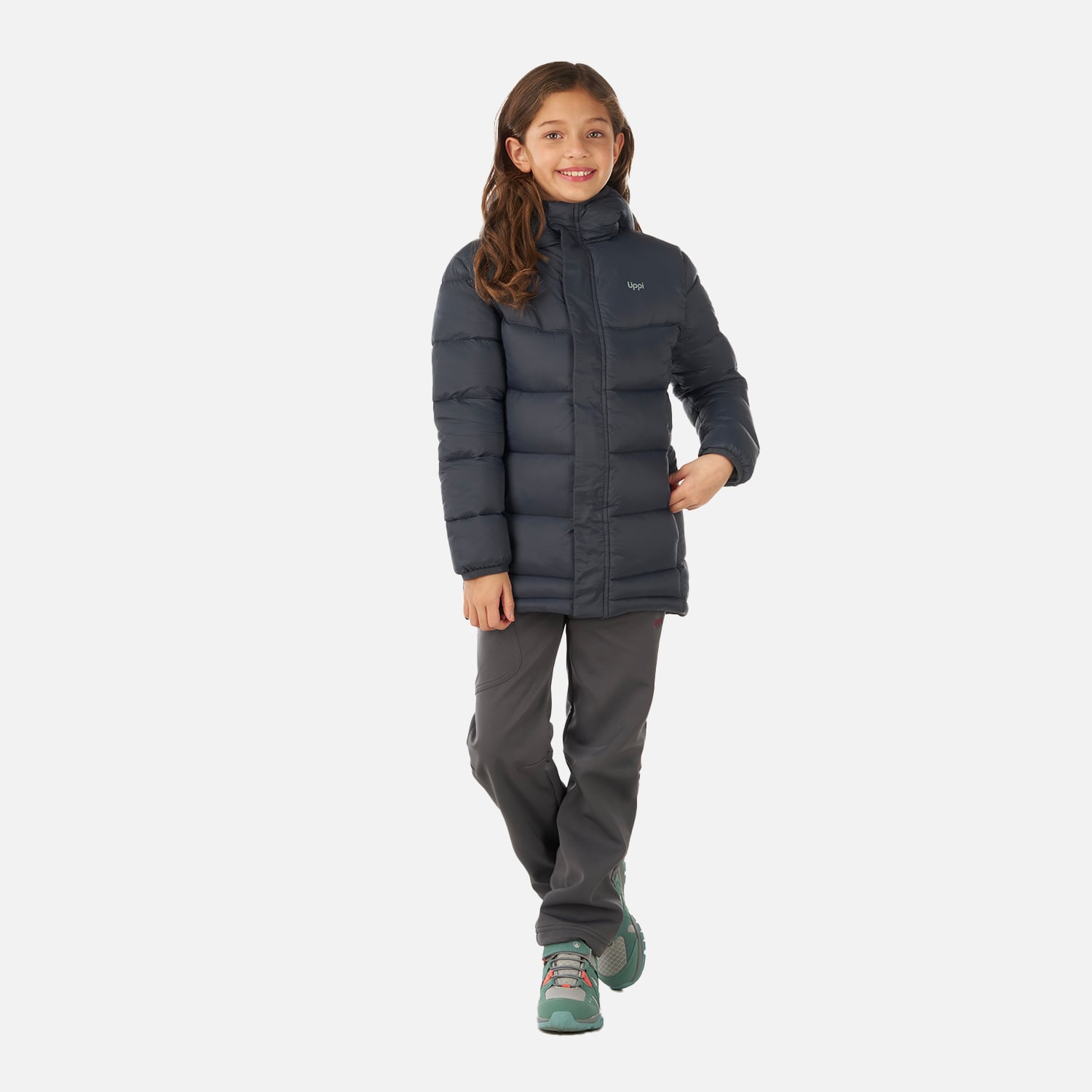 CHAQUETA NIÑA LIPPI AZUL ALL WINTER STEAM-PRO HOODY JACKET PIEDRA - 6