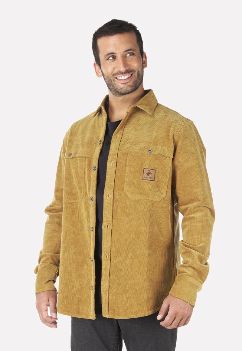 CAMISA HOMBRE MERMELADA DE PERLA MOSTAZA HAKA HONU - 2