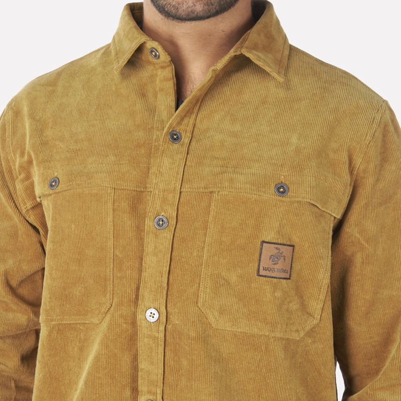 CAMISA HOMBRE MERMELADA DE PERLA MOSTAZA HAKA HONU - 4